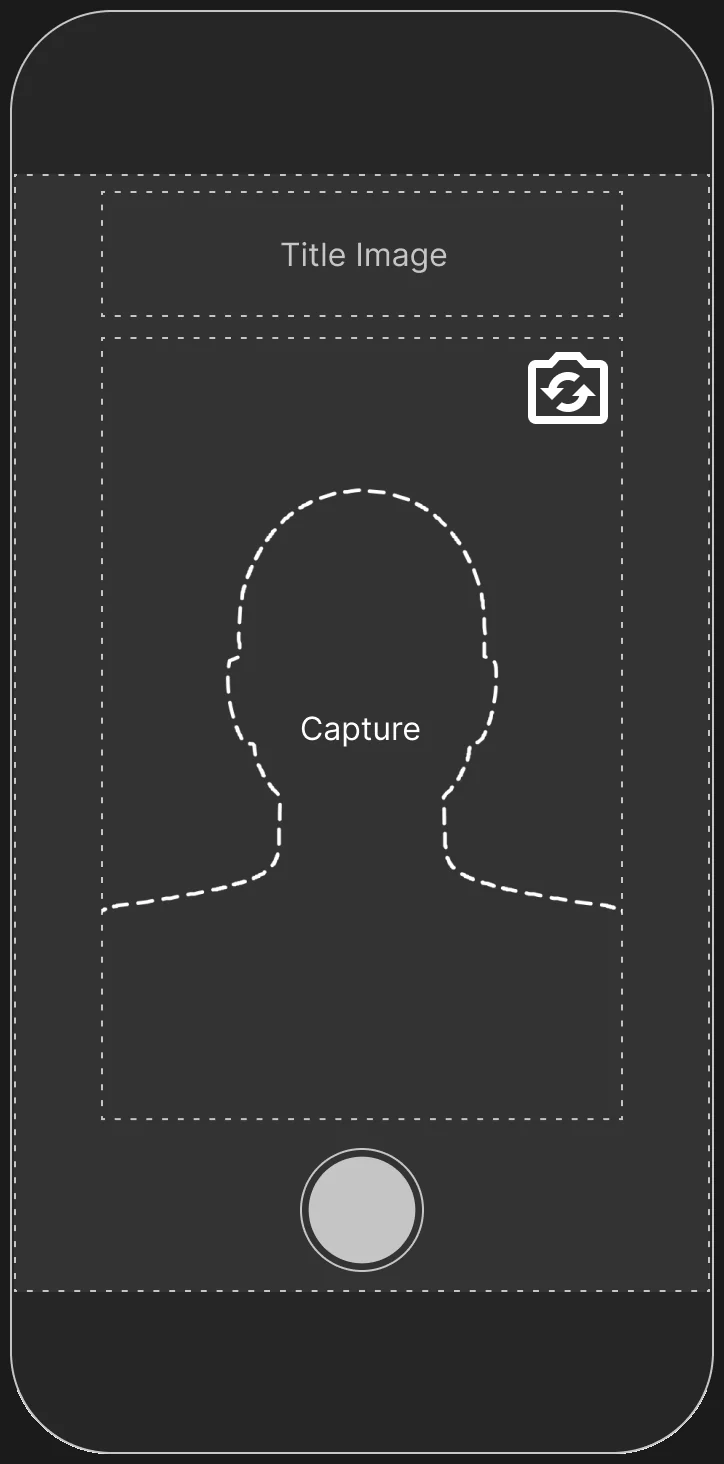 Fan’s capture page preview: title image and camera area
