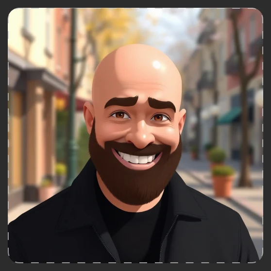 Image card from the main character step showing a generated key photo