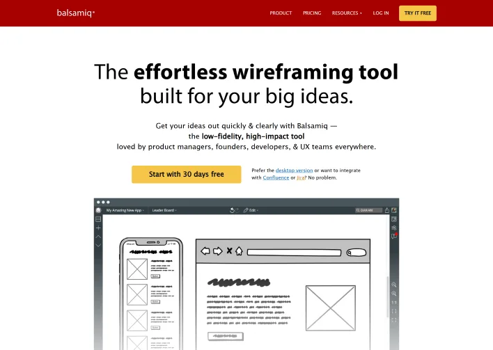 A wireframing tool designed to transform your big ideas into structured design concepts and enhance the design process.