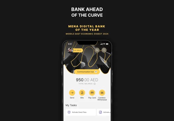 Image accompanying the Liv X mobile banking example.