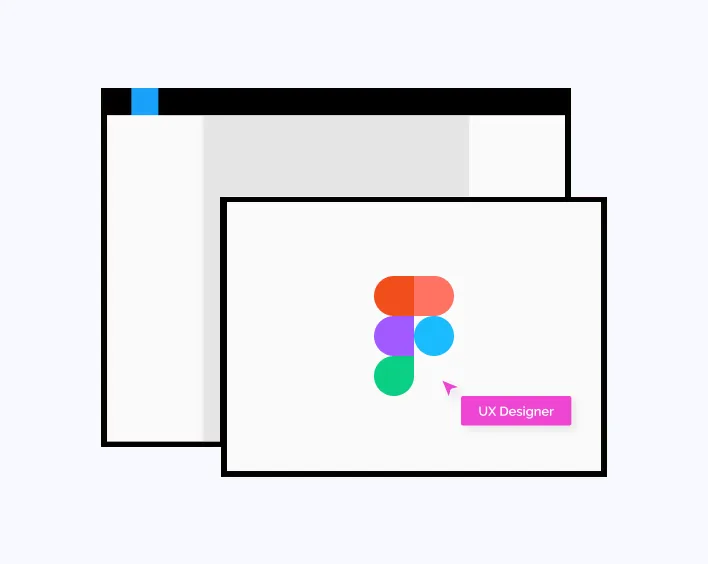 A computer screen displaying a vibrant logo, representing ANODA UX Design Agency’s award-winning projects.