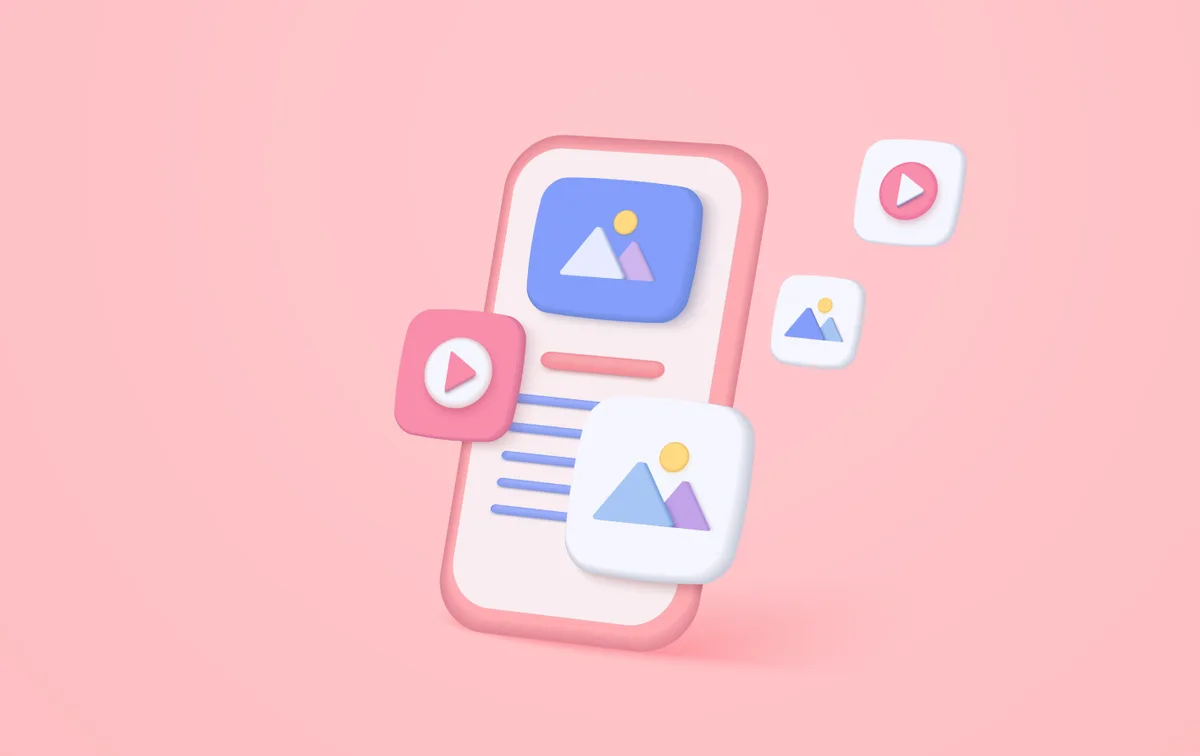 A pink smartphone displaying various application icons, symbolizing effective enterprise application design principles.