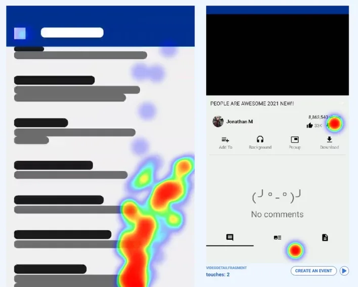A screenshot of a Facebook post displaying the post’s location, related to UX Design for Mobile Applications.