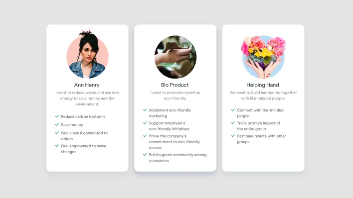 A screenshot displaying four distinct types of flowers, showcasing their unique colors and shapes for UX design insights.