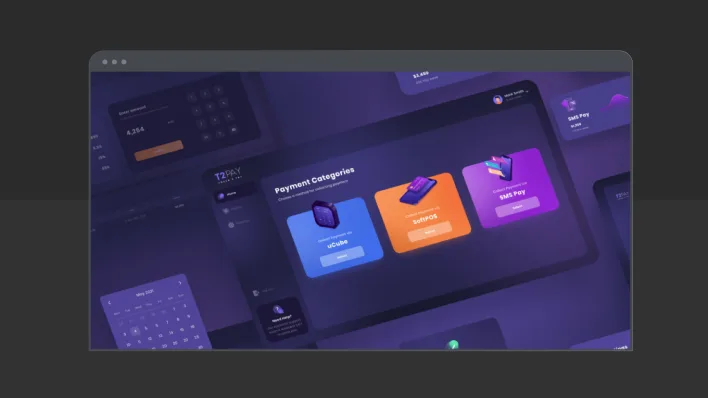 A purple screen set against a matching purple background, symbolizing user-friendly financial experiences in UX design.