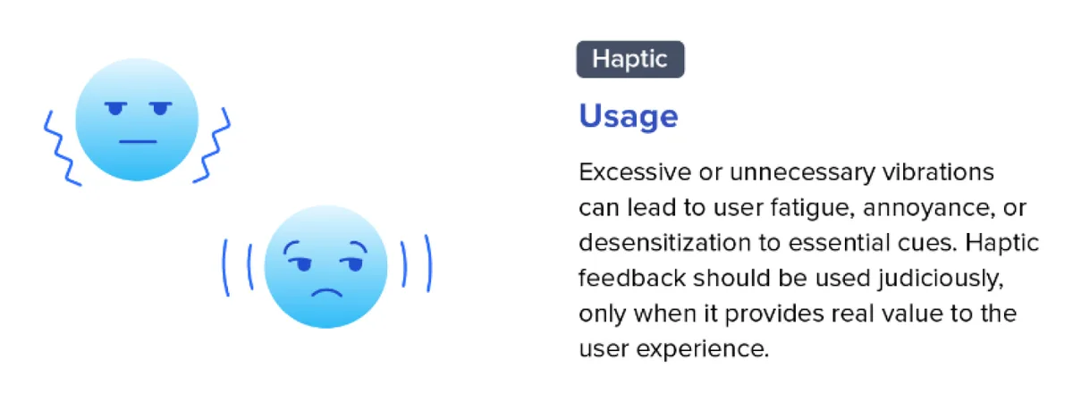 A blue and white screen displaying the words “usage” and “excess,” reflecting trends in user experience design.