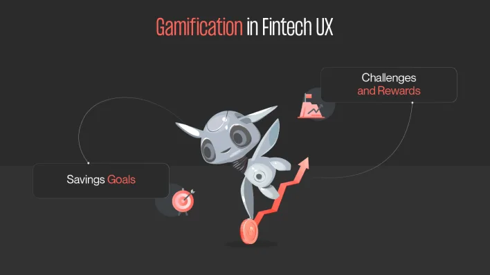 Visual representation of gamification in UK fintech, highlighting user-friendly financial experiences through effective UX design.