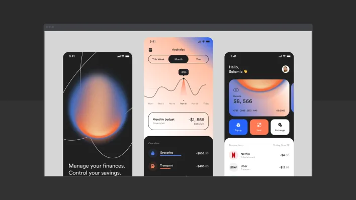 Innovative app design showcasing top finance trends and strategies for success in a modern digital interface.