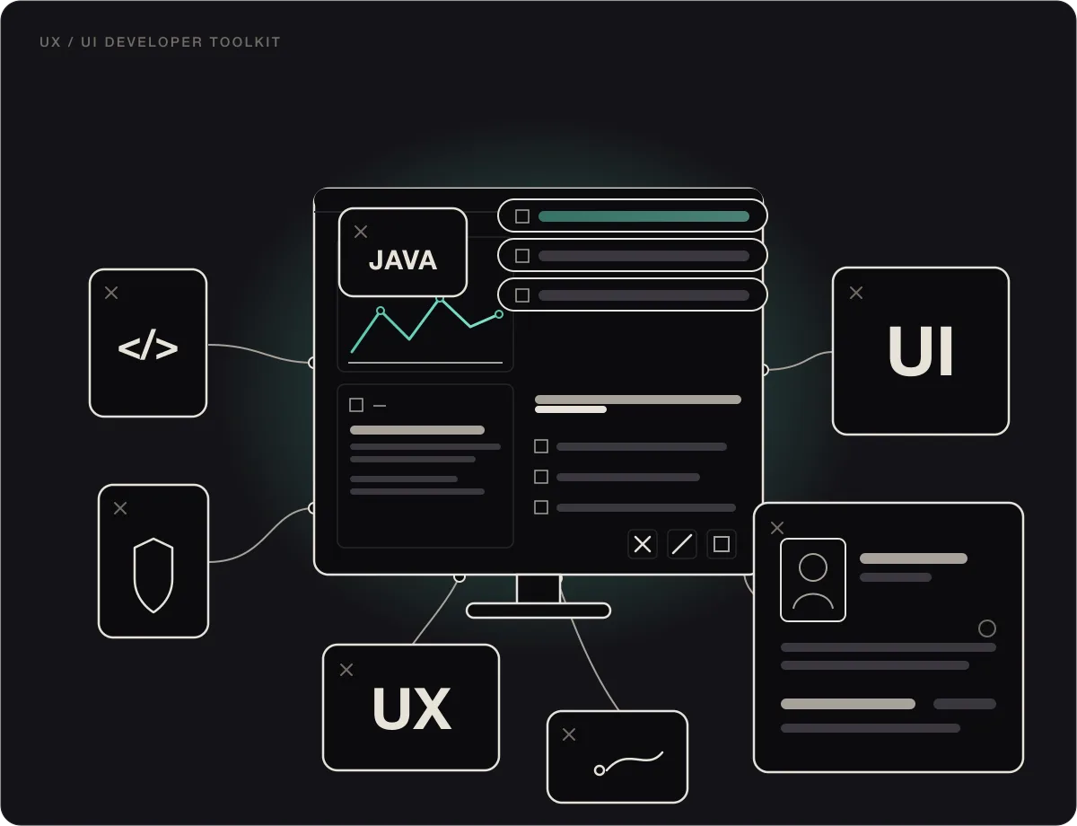 A collection of top UX design tools for web developers, highlighting best practices for effective user interfaces.