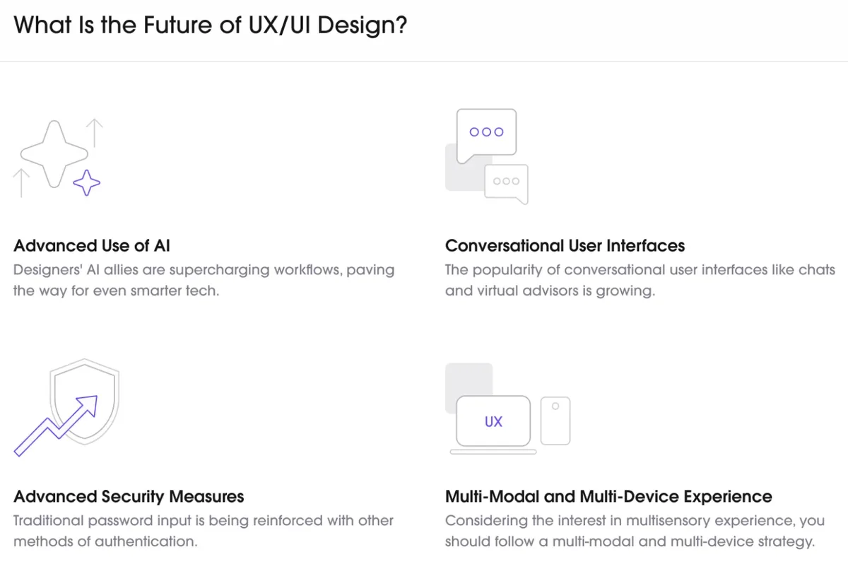 Image depicting innovative UI design concepts, showcasing trends that will transform user experience in the future.